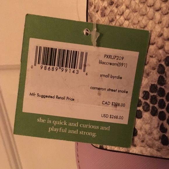 ▪️Kate Spade Cameron Street Snake Small Byrdie Lilac - Picture 5 of 5